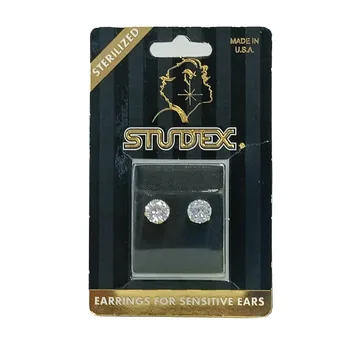 Studex earings pr-8100-s(gold plated cubic zirconia)