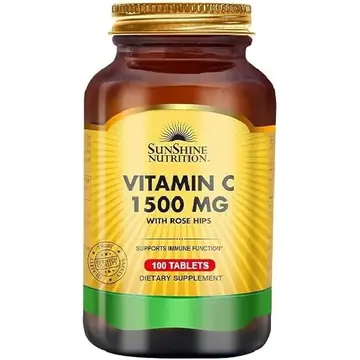 Sunshine nutrition vitamin c 1500mg tablets 100's