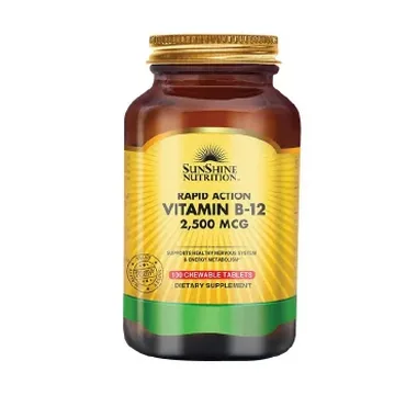 Sunshine nutrition r/action vit b-12 2500mcg 100's