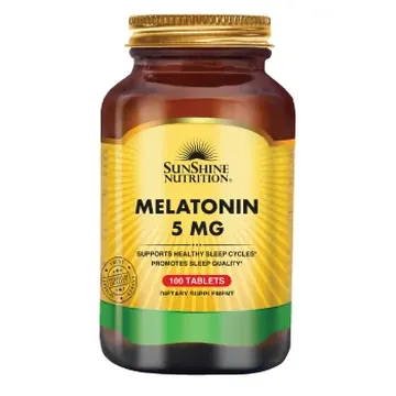 Sunshine nutrition melatonin 5mg tablets 100's