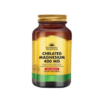 Sunshine nutrition chelated magnesium 400mg tabs 100's