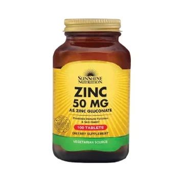 Sunshine nutrition zinc gluconate 50mg tabs 100's