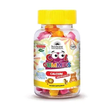 Sunshine nutrition cool gummies calcium + vit d3 60's