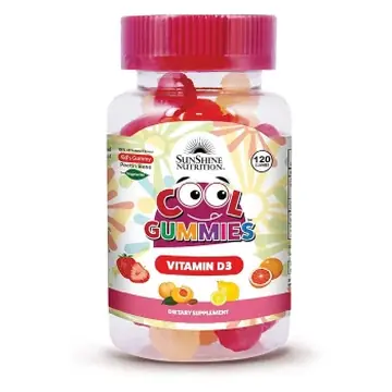 Sunshine nutrition cool gummies vitamin d3 120's
