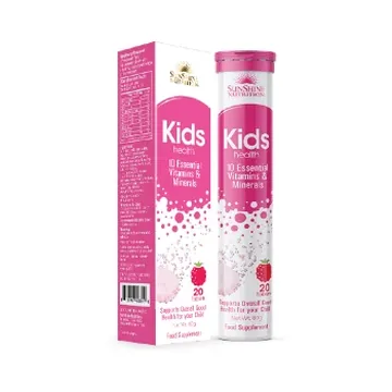 Sunshine nutrition kids multivitamin eff raspberry 20's