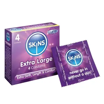 Skins extra large condoms 4's