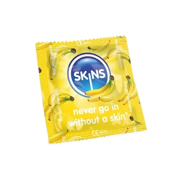 Skins condoms banana flavour 500's