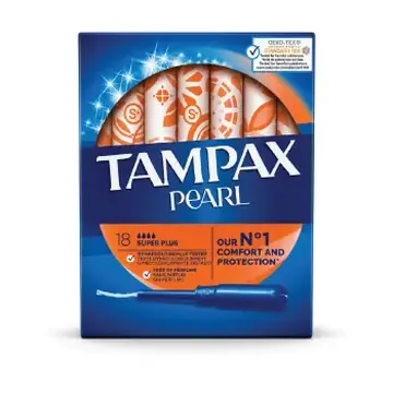Tampax pearl super plus 18`s