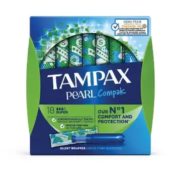 Tampax pearl compak super 18`s