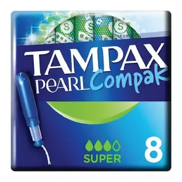 Tampax pearl compak super 8`s