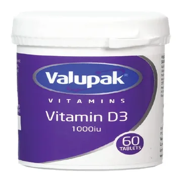 Valupak vitamin d3 1000mg 60`s