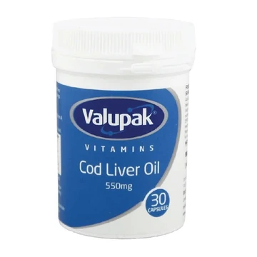Valupak cod liver oil 550mg 30`s