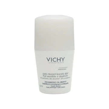 Vichy sensitive deo roll on 50ml-white