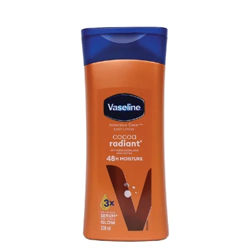Vaseline cocoa radiant body lotion 200ml
