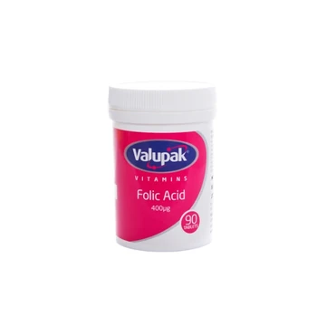 Valupak folic acid 400mcg tablets 90's