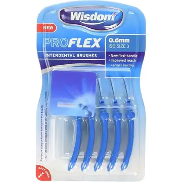 Wisdom interdental brush 0.6 Mm 5`s