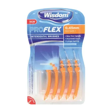 Wisdom interdental brushes 0.45 Mm 5`s