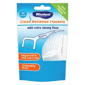 Wisdom clean between mint flossers 30`s