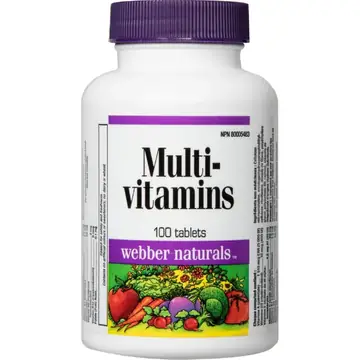 Webber naturals multivitamin /minerals tabs 100s