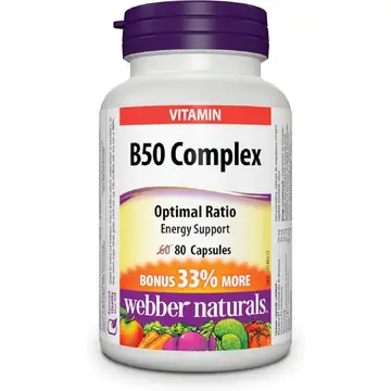 Webber naturals b50 complex caps 80s