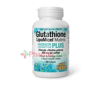 Webber natural glutathione lipomicel 300mg softgels 60s | Pharmaplus