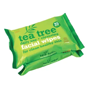 Xbc tea tree facial cleansing wipes 2's