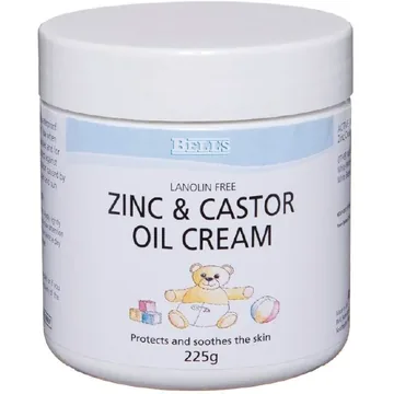 Zinc and castor oil cream 225g