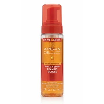 Creme of nature argan oil style &shine foaming mousse 207ml