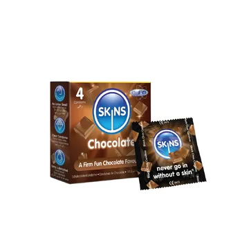 Skins chocolate condoms 4's