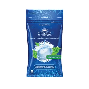 Sunshine nutrition menthol lozenges(menthol flavour) 30's