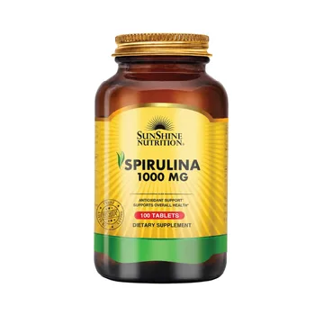 Sunshine nutrition spirulina 1000mg tablets 100's