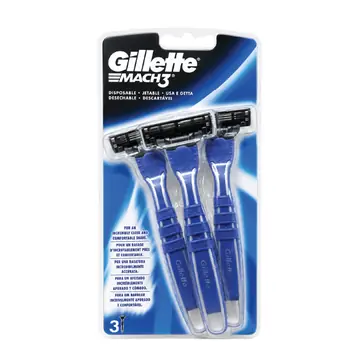 Gillette mach3 disposable razor 3's