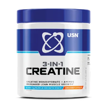 Usn 3-in-1 creatine monohydrate &aminos orange 200gms thumbnail 2