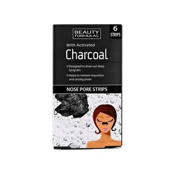 Beauty formulas charcoal nose pore strips 6's