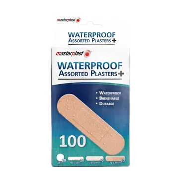 Masterplast waterproof plasters assorted 100's