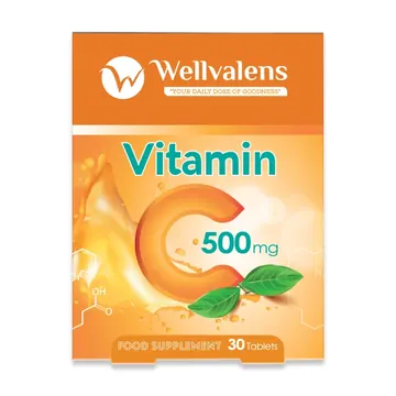Wellvalens vitamin c 500mg 30s