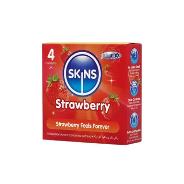 Skins strawberry condoms 4's thumbnail 2