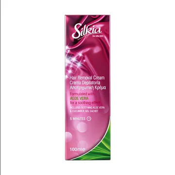 Silkia hair removal aloe vera cream 100ml thumbnail 2
