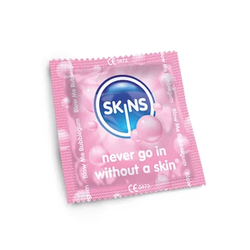 Skins condoms bubble gum assorted 500's