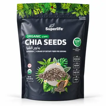 Superlife organic chia seeds 454gm