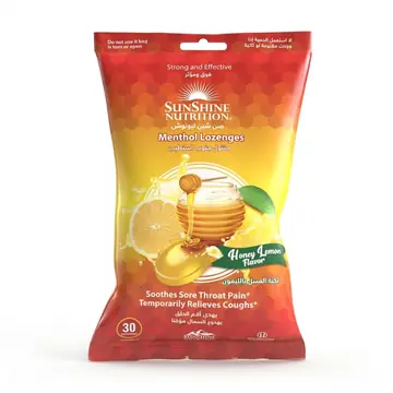 Sunshine nutrition menthol lozenges (sugar free)30's