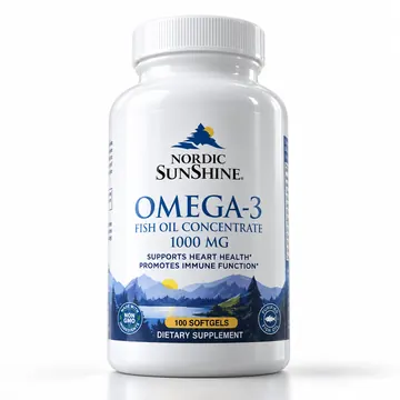 Nordic sunshine omega -3 fish oil concentrate 1000mg 100's