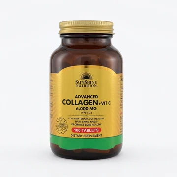 Sunshine nutrition advanced collagen +vit c 6000mg 100's