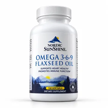 Nordic sunshine omega 3-6-9 flaxseed oil 100's