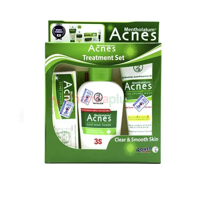Acnes treatment set acnes wash/soothng/sealing gel