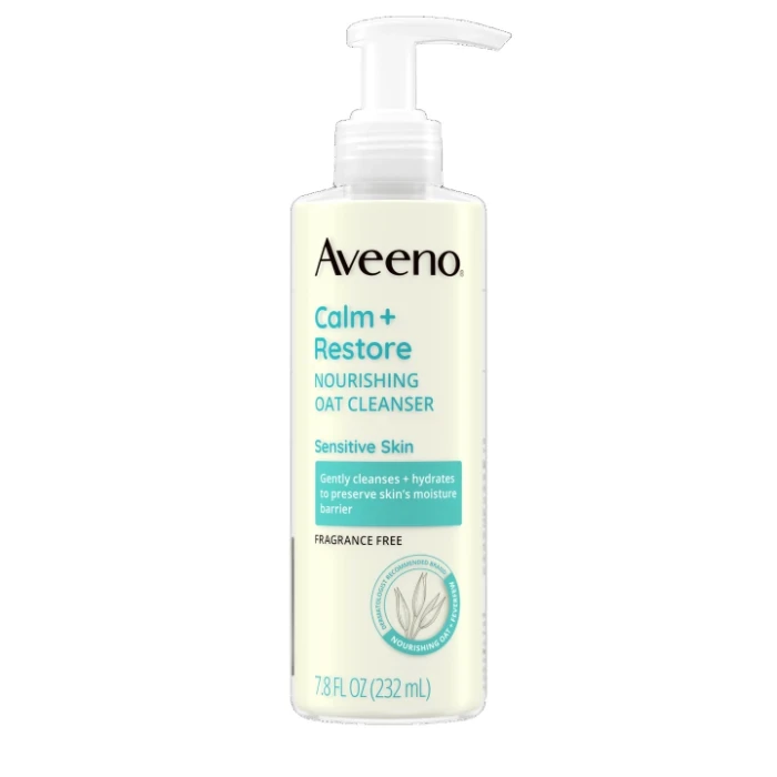 Aveeno calm+ restore nourishing oat cleanser 232ml