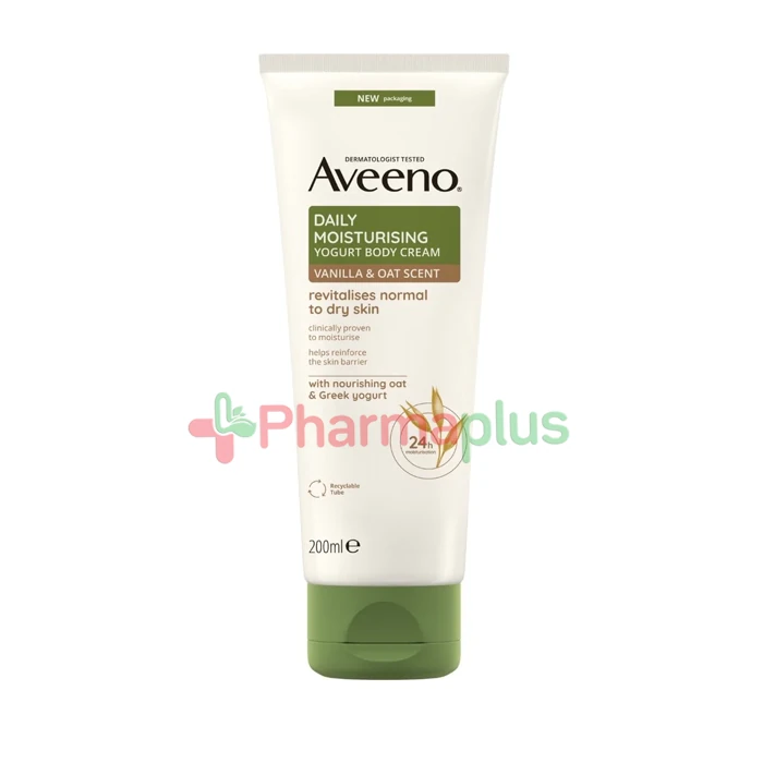 Aveeno daily moisturising vanilla & oat scent cream for n to d 200ml