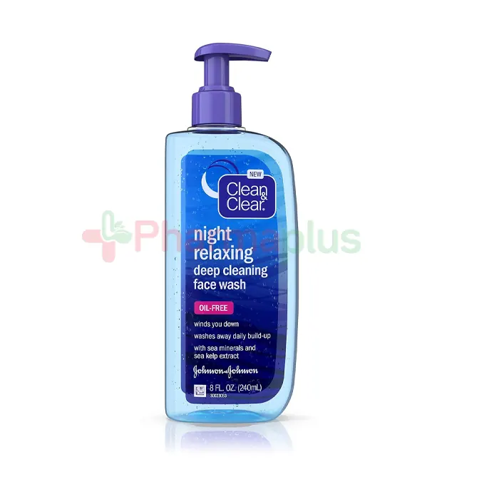 Clean and clear night relaxing deep clean f/wash 240ml