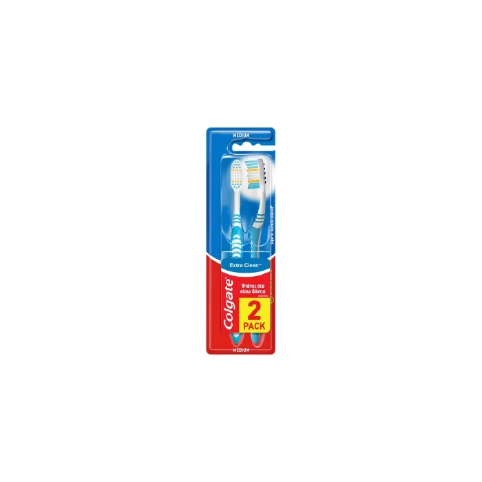 Colgate toothbrush duo extra clean medium