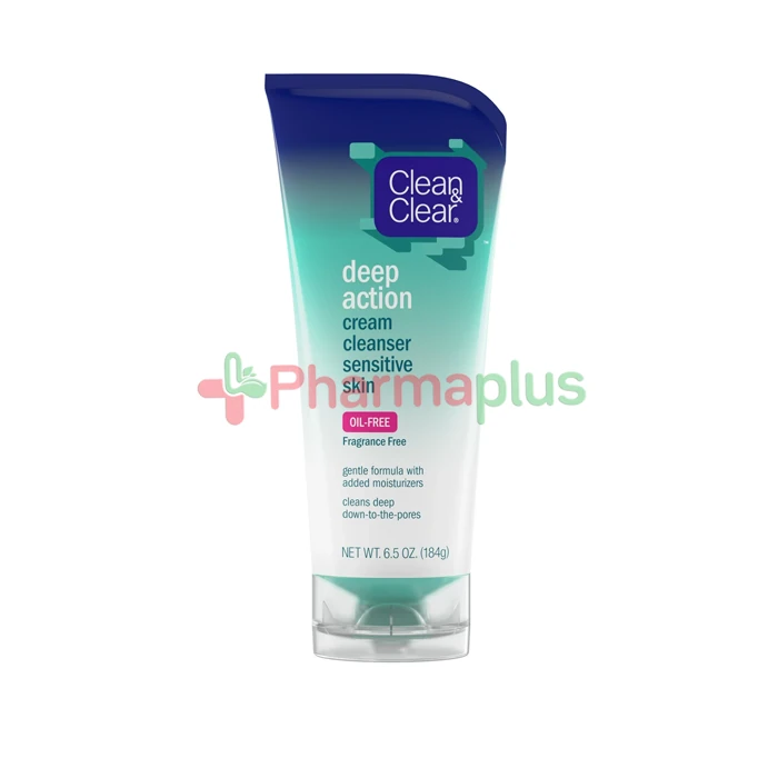 Clean and clear deep action cream cleanser sensitive 184gm